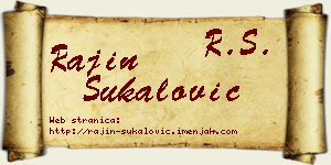 Rajin Šukalović vizit kartica